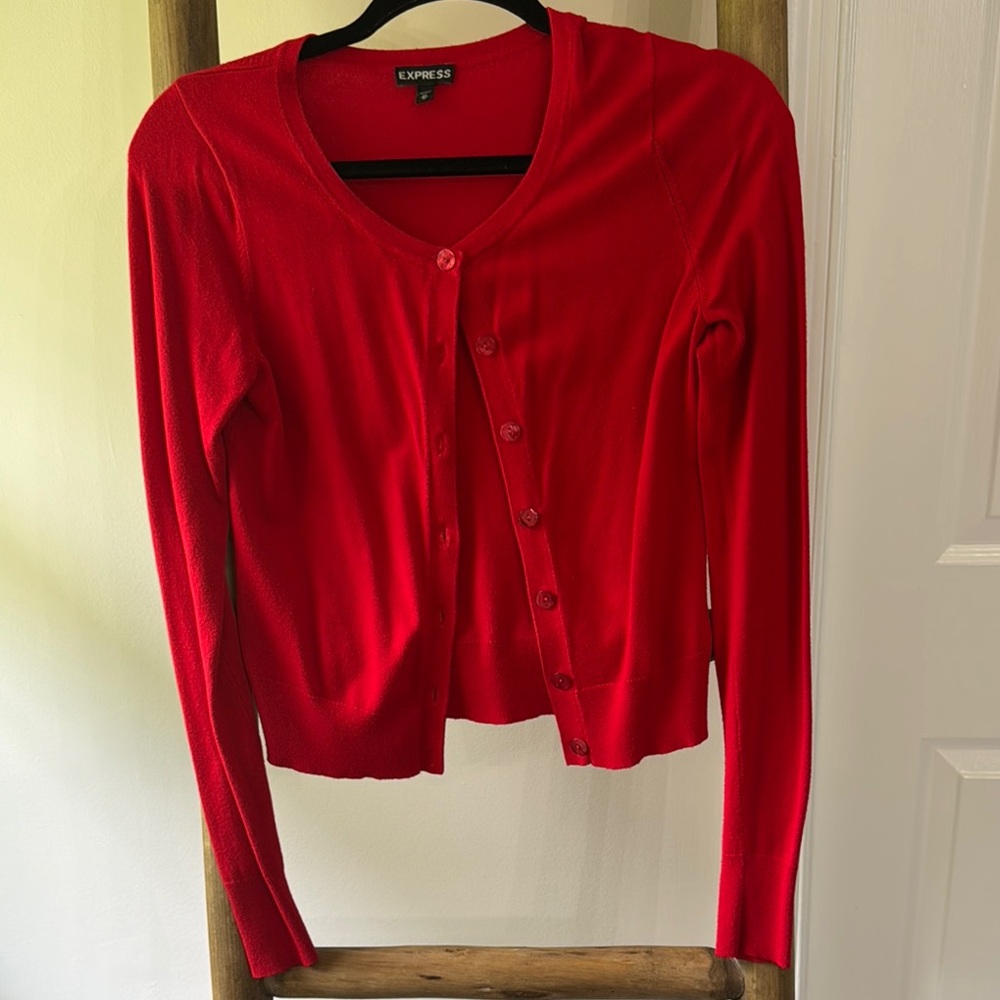 Express Red Cardigan